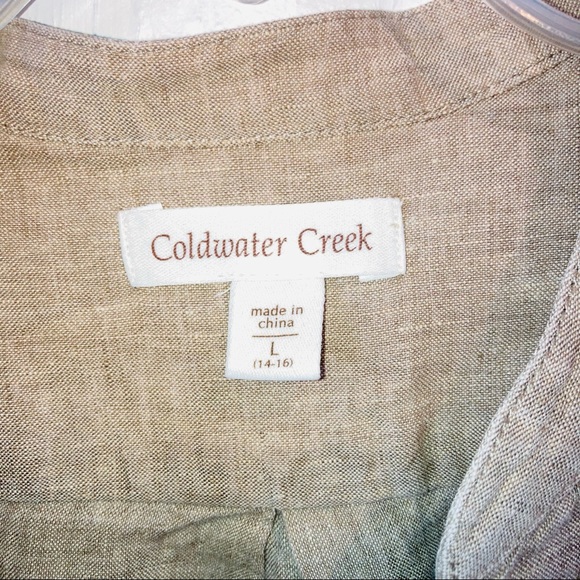 Coldwater Creek linen tunic - Picture 3 of 10
